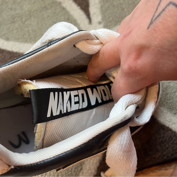 Naked Wolfe Black and White Sneakers - Picture 7 of 9
